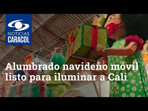 Alumbrado navideño móvil está casi listo para iluminar a Cali: en este horario recorrerá la ciudad