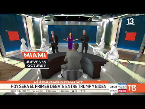 Los formatos de los debates presidenciales entre Trump y Biden - #T13TeExplica