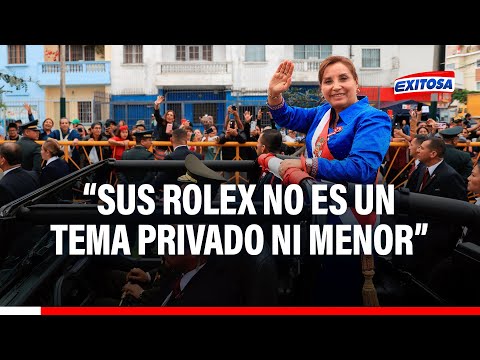 Los Rolex de Dina Boluarte no es un tema privado ni menor, según exprocurador anticorrupción