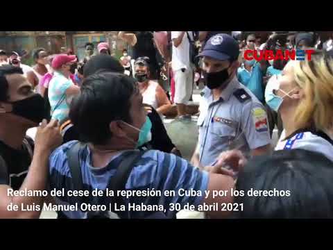 Protesta en La Habana, Cuba, por Luis Manuel Otero