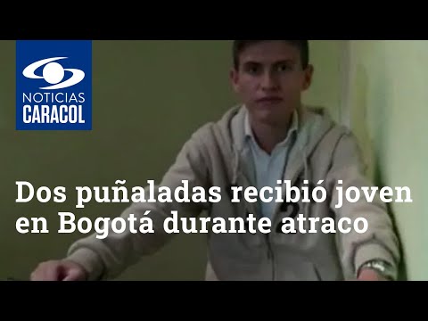 Dos puñaladas recibió un joven en Bogotá durante un atraco