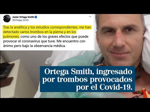 Ortega Smith, ingresado de urgencia por varios trombos en piernas y pulmones por el coronavirus