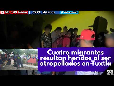 Migrantes: RESCATAN a 156 MIGRANTES durante OPERATIVO, 4 MIGRANTES fueron ATR0PELLAD0S en Tuxtla