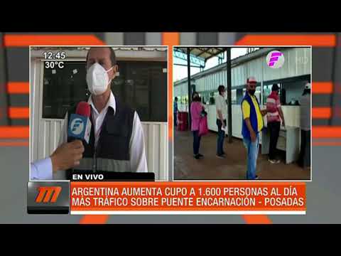 Argentina duplica cupo para ingresar desde Encarnación