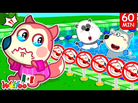 Bebé Jenny Aprendiendo Las Reglas De La Piscina  | Divertidos Animación | Wolfoo En Español