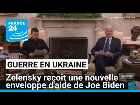 Volodymyr Zelensky reçoit une nouvelle enveloppe d'aide de Joe Biden • FRANCE 24