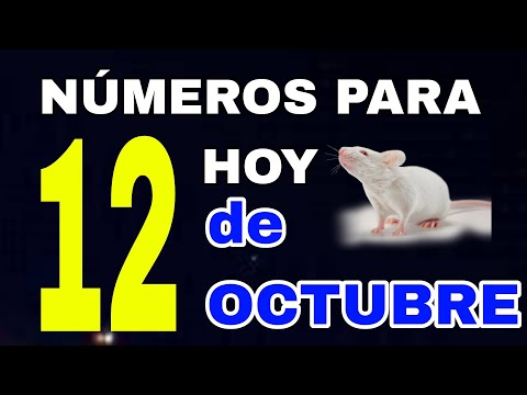 Números para jugar y ganar el día de Hoy 12 DE OCTUBRE