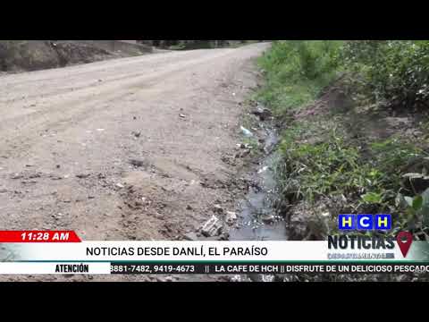 Vecinos de la col. Montefresco de Danlí denuncian derrame de aguas negras