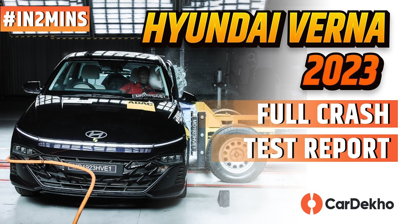 Hyundai Verna Crash Test 2023 Full Details In Hindi | 5 STAR SAFETY! #in2min