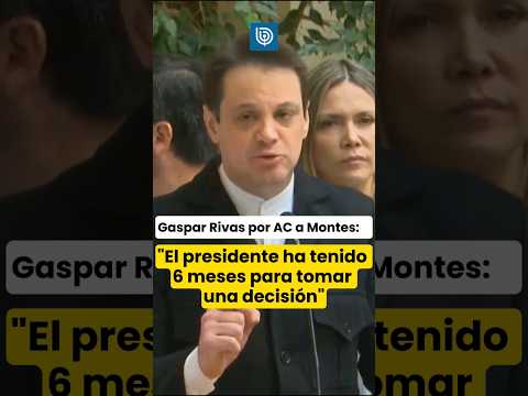 Gaspar Rivas por AC a Montes: El presidente ha tenido 6 meses para tomar una decisión