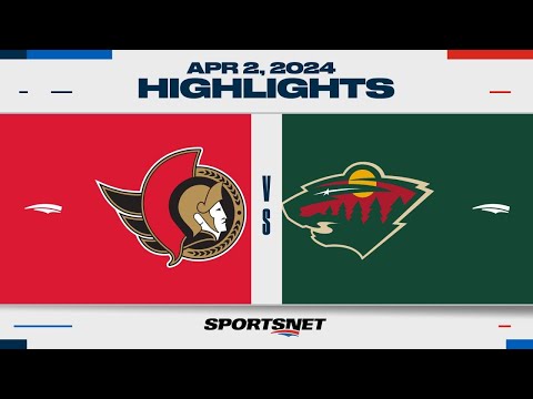 NHL Highlights | Senators vs. Wild - April 2, 2024