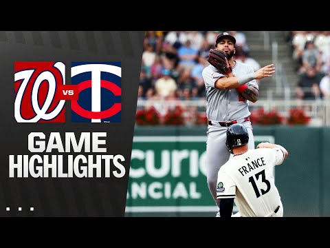 Nationals vs. Twins Game Highlights (7/25/25) | MLB Highlights
