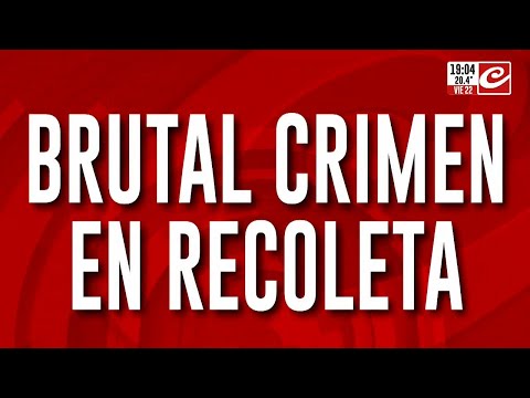 Crimen en Recoleta: inminente detención del asesino