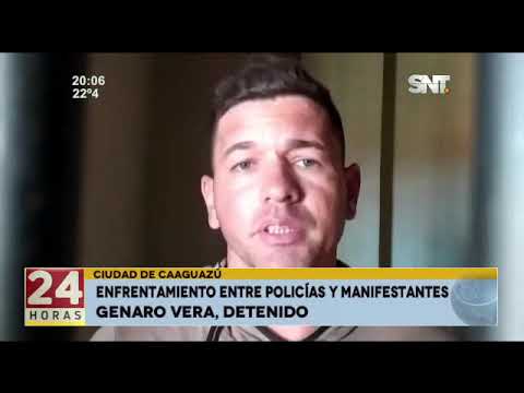 Enfrentamiento entre policías y en Caaguazú