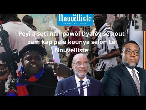 Peyi a soti nan pawòl Dyalòg se kout zam kap pale kounya selon Frantz Duval Jounal Le Nouvelliste