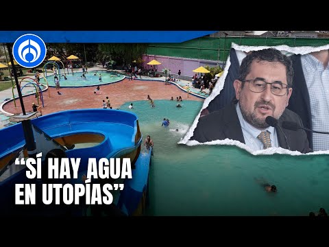 César Cravioto defiende suministro de agua en utopías de Iztapalapa