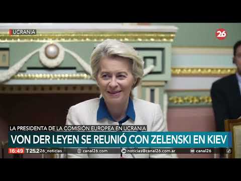 UCRANIA | Von der Leyen se encontró con Zelenski en Kiev