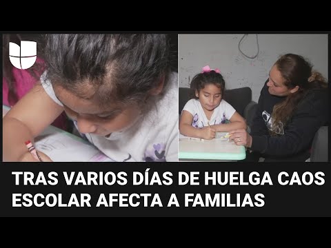 Debido a la huelga del LAUSD, padres deben faltar al trabajo para cuidar a sus hijos