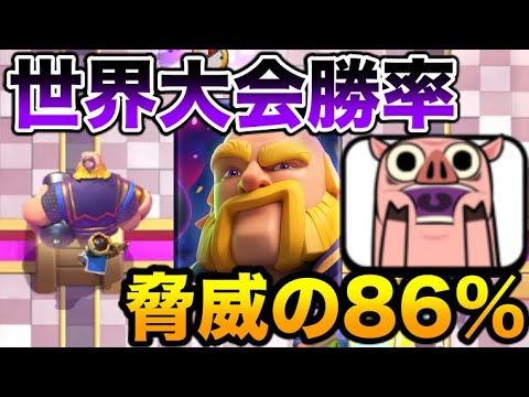 【クラロワ】世界大会の勝率86%‼︎ロイジャイが最強です