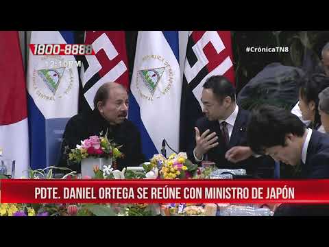 Presidente Daniel Ortega se reúne con Ministro de Estado para asuntos exteriores de Japón