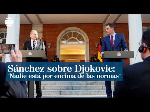 Sánchez sobre la polémica de Djokovic: No hay nadie por encima de las normas