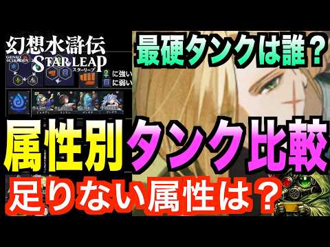 【幻水SP】守護キャラ全29体を属性別に整理！足りない属性は？ステータス比較で意外な事実が判明！#幻水SP  #幻想水滸伝 #幻想水滸伝スターリープ