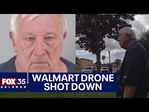 Florida man arrested after shooting, destroying Walmart delivery drone, deputies say