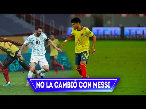 Luis Díaz no quiso cambiar su camiseta con leo Messi, el Golazo en su tierra barrancas