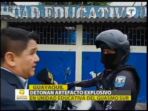 Detonan artefacto explosivo en Unidad Educativa del Guasmo Sur