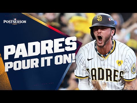 PADRES POUR IT ON! Manny, Merrill and Higgy provide CLUTCH hits to break it open for San Diego!