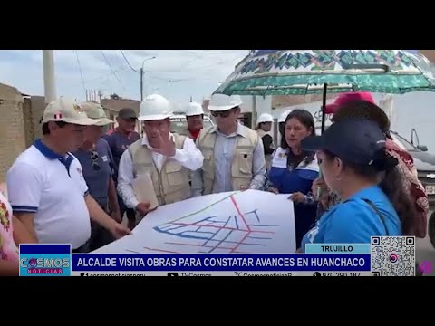 Trujillo: alcalde visita obras para constatar avances en Huanchaco