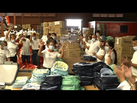 Alistan más de 1 millón de mochilas equipadas para los estudiantes de Nicaragua