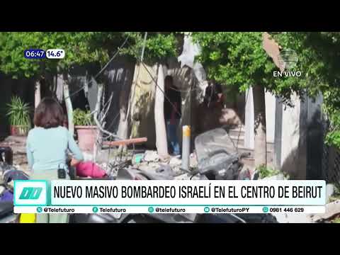 Nuevo masivo bombardeo israelí en el centro de Beirut