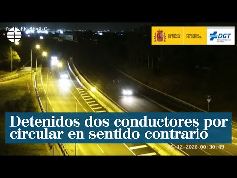Detenidos dos conductores por circular en sentido contrario en la autovía de Sevilla a Portugal