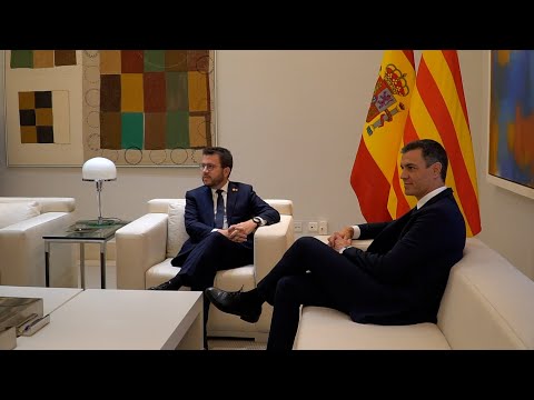 Moncloa acoge la primera reunión de Sánchez y Aragonès tras 'Pegasus'