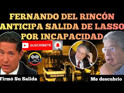 FERNANDO DEL RINCÓN ANTICIPA POSIBLE SALIDA DE LASSO POR INCAPACIDAD PARA GOBERNAR NOTICIAS RFE TV