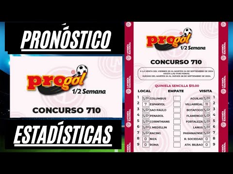 PROGOL MEDIA SEMANA #710 PRONÓSTICO, ESTADÍSTICAS(JUGADA SENCILLA, 3 DOBLES Y 2 TRIPLES ¡SUSCRIBETE!