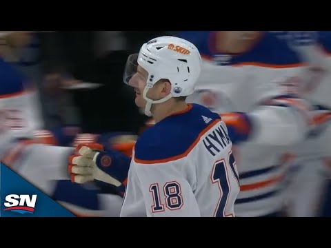 Connor McDavid Scores 100th Point With Slick Pass Off His Skate To Zach Hyman