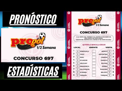 PROGOL MEDIA SEMANA #697 PRONÓSTICO, ESTADÍSTICAS(JUGADA SENCILLA, 3 DOBLES Y 2 TRIPLES ¡SUSCRIBETE!