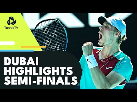 Tennis 🎾 Hurkacz vs Rublev; Vesely vs Shapovalov Thriller | Dubai 2022 Semi-Final Highlights