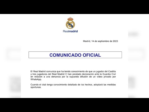 El Real Madrid adoptará medidas oportunas con sus canteranos detenidos