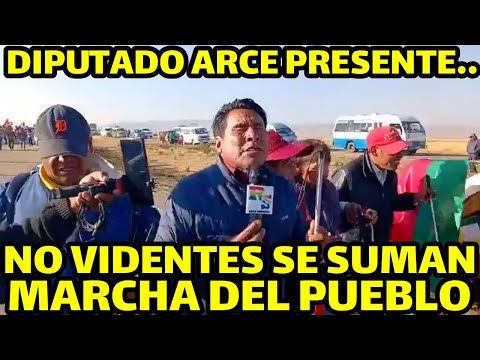 DIPUTADO ARCE ESTA MARCHA ES POR LA FALTA DE COMUSTIBLES Y LA INDIFERENCIA DEL GOBIERNO DE ARCE..