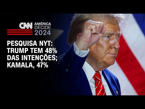 Pesquisa NYT: Trump tem 48% das intenções de votos; Kamala, 47% | CNN NOVO DIA