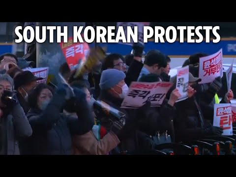 LIVE: Protesters demand President Yoon's resignation over his botched attempt to impose martial law