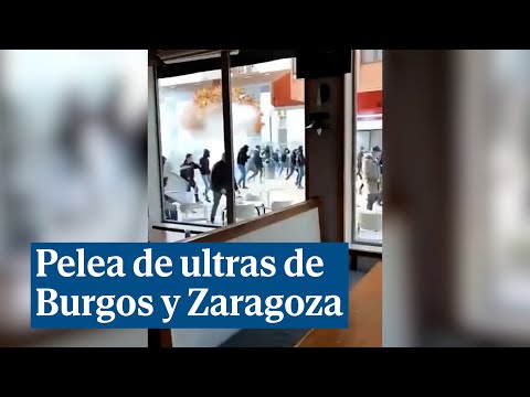 Detenidos 64 ultras por la pelea entre radicales del Burgos y el Zaragoza