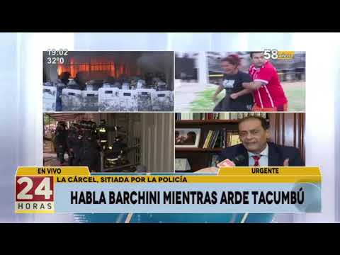 Habla Barchini ante los incidentes en Tacumbú