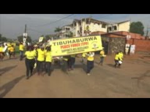 Museveni supporters celebrate on streets of Kampala