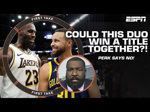 Kendrick Perkins doesn't believe LeBron & Steph would win a title together  | First Take