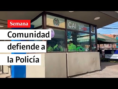 Vandalizan CAI la Gaitana: comunidad defiende a policías