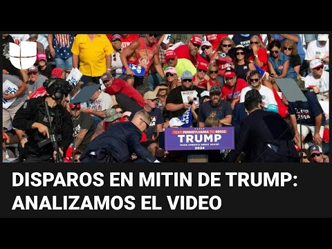 Especialista analiza video del momento de los disparos en mitin de Trump: lo que él piensa que pasó